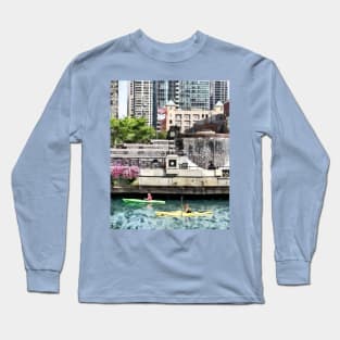 Chicago IL - Kayaking on the Chicago River Long Sleeve T-Shirt